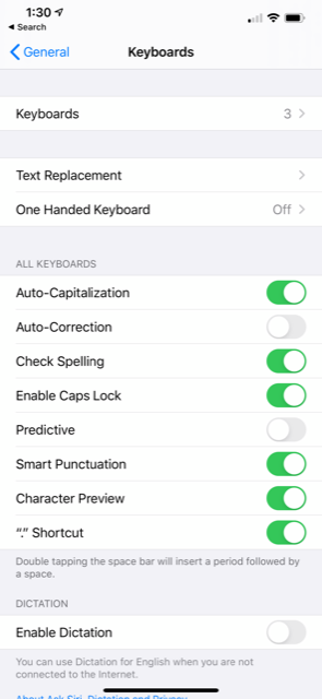How to turn autocorrect off on iPhone
