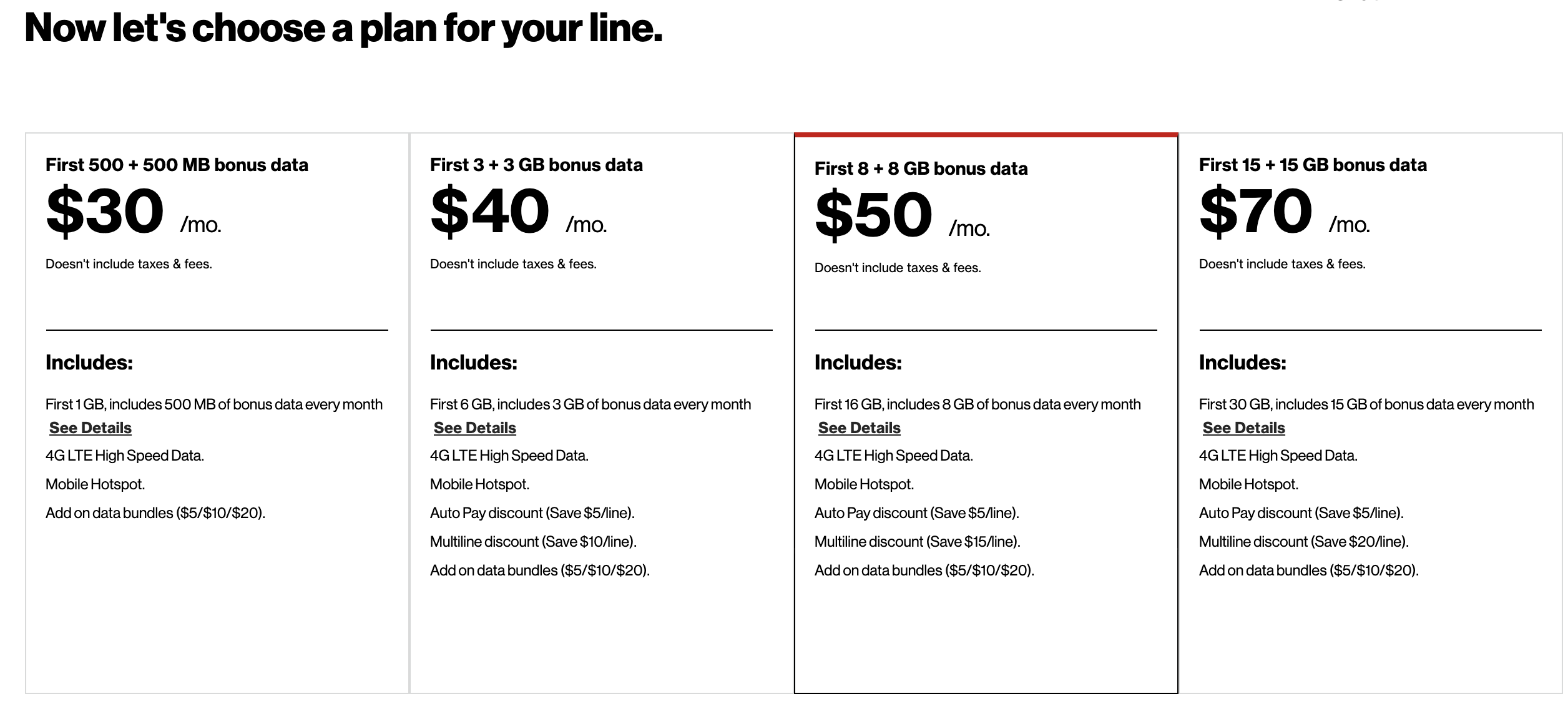 Verizon Mobile Hotspot Pricing