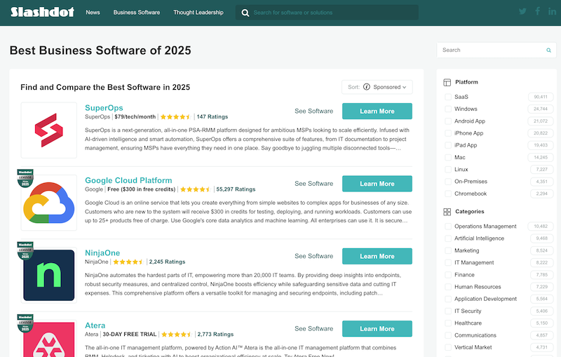Slashdot B2B Software Slashdot B2B Software